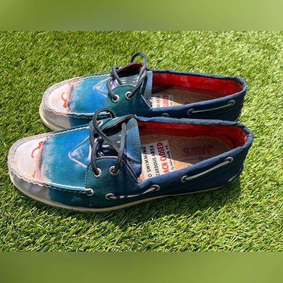 Sperry Top-Sider Limited Edition Jaws Boatshoe Sz 8.5 Used - Picture 1 of 6